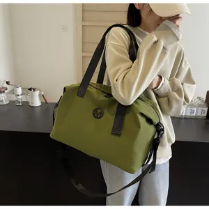 Large capacity travel duffel bag fitness yoga bag casual minimalist luggage storage bag