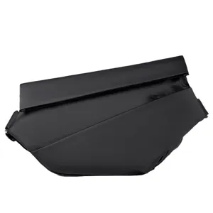 Borsa da petto nera impermeabile da uomo zaino geometrico alla moda per viaggio e bici
