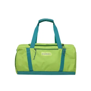 Large capacity green gym duffel bag for sports, travel and fitness with durable dry wet pocket.
