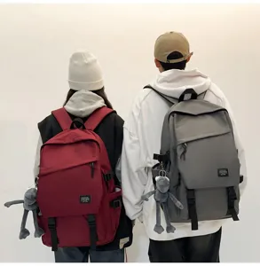 Freizeit Canvas Reise Rucksack für Schüler große Kapazität Daypack mit Plüsch Affen.