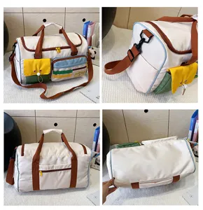 Borsa da viaggio donna grande capacità sport palestra tracolla borsa casual borsone