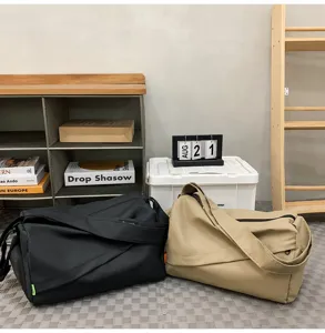 Waterproof sports gym bag for travel and fitness, casual crossbody duffel for daily use.