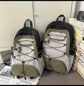 Zaino casual con coulisse da donna, zainetto da trekking sportivo all'aperto e borsa scolastica.