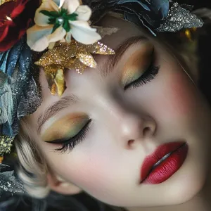 Waterproof festival eyeshadow tattoo stickers sparkling stage party face makeup sticker decor