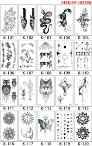 Wholesale disposable temporary tattoo stickers sheet waterproof body art waterproof designs.