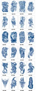 Herbal juice temporary tattoo sticker waterproof long lasting body art designs style.