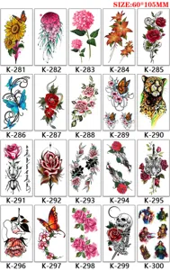 Temporary tattoo stickers sheet waterproof body art flash tattoos fake tattoos for adults