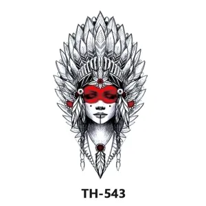 Temporary Tattoo Stickers Waterproof Half Arm Black White Floral Animal Art Body Decals Men Women Fashion Body Art