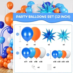 Set palloncini per feste kit arco di palloncini in lattice colorato con palloncini a stella
