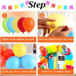 Set decorazione arco palloncini ritorno a scuola guida montaggio passo dopo passo