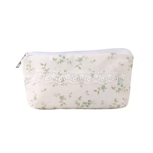 Astuccio floreale dolce coreano cancelleria carina custodia per trucco borsa di stoccaggio