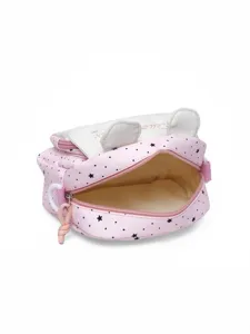 Cute pink star pattern crossbody bag for kids lightweight casual shoulder bag for travel