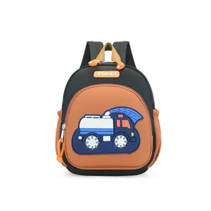Kids lightweight cartoon car backpack for kindergarten boys and girls preschool bag