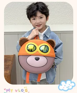 Kinder EVA Schale Rucksack niedlich Cartoon Bär Design leicht Vorschule Schultasche für Kinder