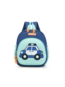 Cute cartoon police car kids backpack for kindergarten boys and girls lightweight school bag