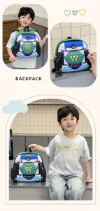 Kids EVA cartoon racing car backpack lightweight kindergarten school bag for boys and girls