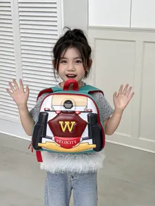 Kids EVA Cartoon Racing Car Backpack Lightweight Cute School Bag for Boys and Girls