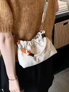 2026 nouveau sac à main tressé couleur bonbon mode style coréen sac bandoulière tendance
