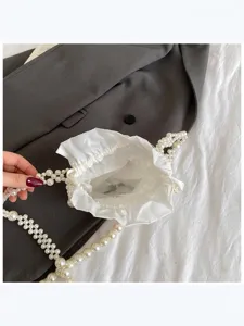 Elegante Perlen Beutel Tasche, stilvolle Damen Abendhandtasche mit praktischem Kordelzug.
