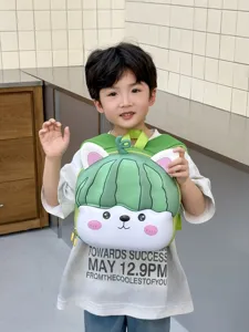 Kids cartoon backpack EVA lightweight school bag cute watermelon animal design for boys and girls