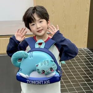 Zaino per bambini gatto cartone animato EVA simpatico borsa scolare asilo bimbi