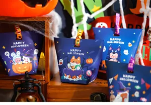 Halloween candy packaging box cartoon paper gift box for party decoration detail view