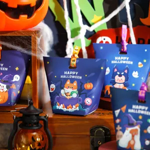 Halloween candy gift packaging box cartoon paper box for holiday party decoration supplies