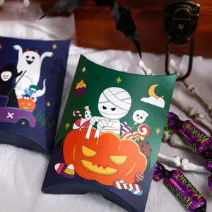 Halloween pillow gift candy paper boxes creative packaging for holiday party supplies