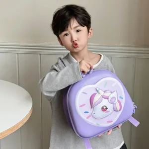 Kinder EVA Hartschale Rucksack Süss Cartoon Einhorn Schultasche Leichte Wasserdichte Daypack Für Mädchen