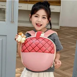 Zaino per Bambini in EVA Forma di Nocciola Carino Borsa Scolastica Leggera a Cartone Animato per Bambini e Bambine Uso Quotidiano