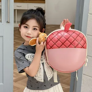 Zaino per bambini in EVA a forma di ghianda, simpatica borsa asilo con cartone per bambine.