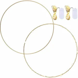 DIY Goldene Metall Blumenkranz Reifen Mit LED Lichterkette Batteriebetrieben Weihnachten Hochzeit Wanddekoration Eisen Ring