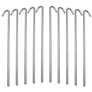 Galvanisierter Stahl U-Form Gartenpfähle Robuste Zeltheringe Für Outdoor Camping Gartenarbeit Zaun Landschaft Erdnägel Anker