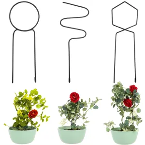 Geometrisches Metall Pflanzengitter Eisen Kletterunterstützung Stäbe Für Hof Patio Topfpflanzen Dekoration Gartenbau Stützwerkzeug