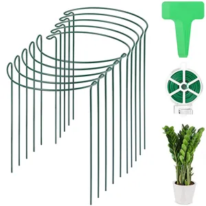 Rostfreies Metall Pflanzengestell Rankgitter Für Outdoor Kletterpflanzen Garten Blumenständer Eisen Stab Garten Zubehör
