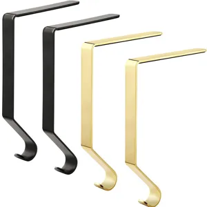 Weihnachtsstrumpf Haken Für Kamin Sims Metall Strumpf Aufhänger Festliche Metall Dekorative Haken Gold Silber Schwarz Aufhänger Für Weihnachten Party Deko