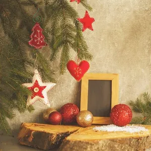 Weihnachtsbaum S-Haken und Filz Hängeornamente Set für festliche Heimparty Dekoration.