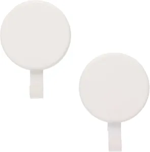 Nahaufnahme des weißen magnetischen Kranzhakens mit glatter Oberfläche und starkem Design.