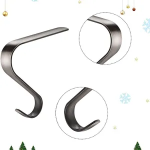 Metall Weihnachtsstrumpf Halter für Kamin Mantel Weihnachtsdeko hängend robust neu.