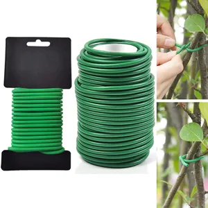 Groene Plastic Plantenbinders Flexibele Tuin Kabelbinders Duurzame Bloem Struik Fixatie Ondersteuning Rank Tuinieren Accessoires