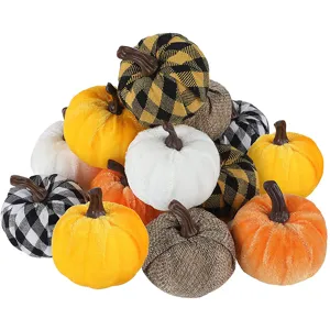 Rustikaler Schaumstoff Stoff Künstlicher Kürbis Ornament Herbst Erntedankfest Halloween Erntefest Tischdeko Zuhause Requisiten