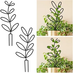 Eisen Pflanzen Klettergerüst Blattform Topfpflanze Stütze Metall Blumenhalter Für Outdoor Garten Indoor Topfpflanzen Deko