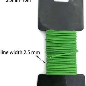 Groene tuindraad binddraad 2.5mm 10m flexibele plantenbinder voor tuin en bloemisterij