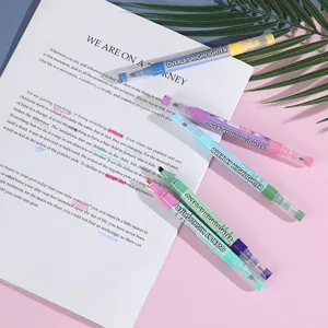 Double-ended overlay highlighters set for student study, note-taking, and planner organization.