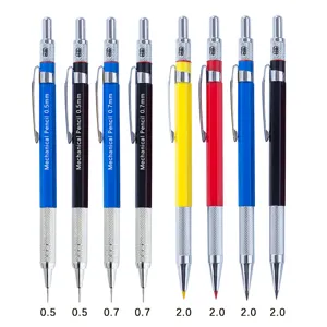 Druckbleistift-Set mit 0,5mm, 0,7mm und 2,0mm Minen fur prasizeren Schreib- und Zeichenkomfort.