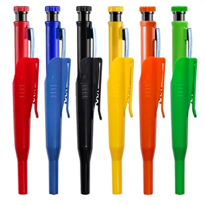 Capuchons de protection pour crayon de charpentier, ABS, 6 couleurs assorties en lot.
