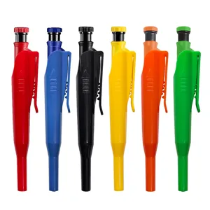 Lot de 6 capuchons de crayons de menuisier en ABS, protège-mines pratiques pour menuisiers.