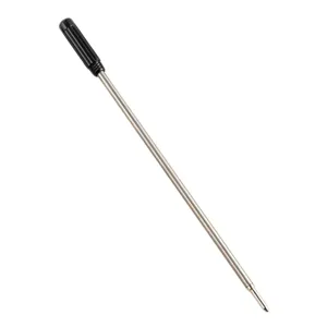 Metal ballpoint pen refill 11.6cm standard stationery writing supply replacement part.