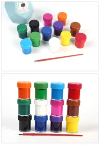 Set de pintura acuarela infantil 20ml tarros pigmento gouache DIY con pincel de arte