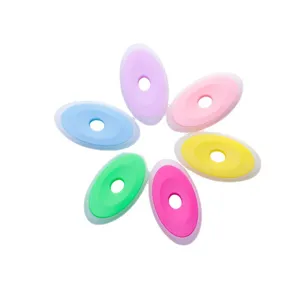 Large oval erasable pen eraser set, colorful thermal friction erasers for school.